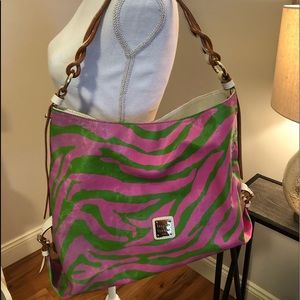 Vintage Dooney & Bourke tote bag leather strap